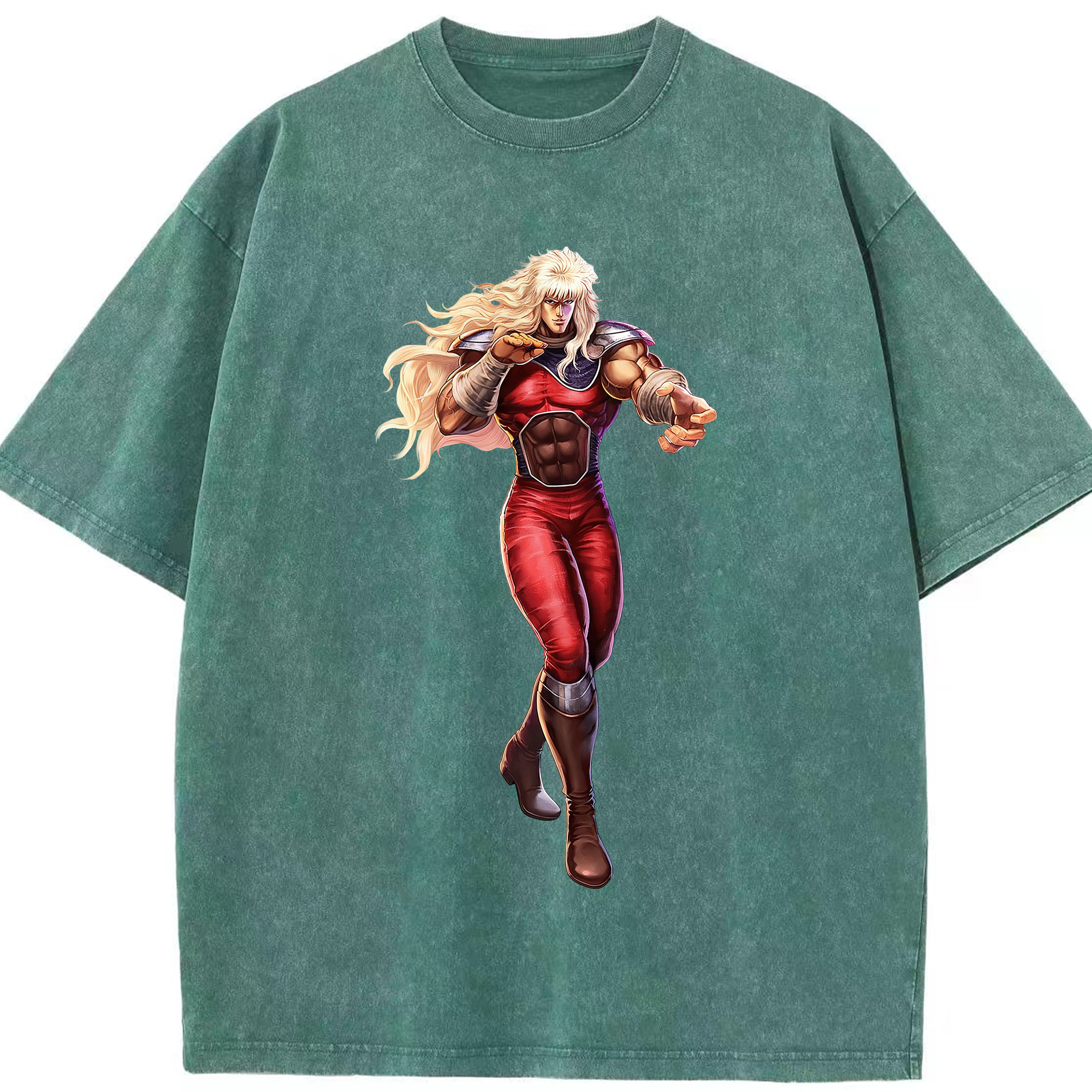 （画像用） 北斗の拳 Fist of the North Star 綿100% ヴィンテージ風 半袖Tシャツ（フロントプリント）